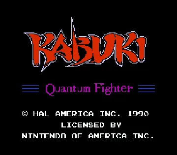 Kabuki - Quantum Fighter (Europe) screen shot title